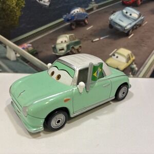 Disney Pixar Cars Denise Beam Carla Veloso Fan Car Rare Mattel Diecast Car (57)